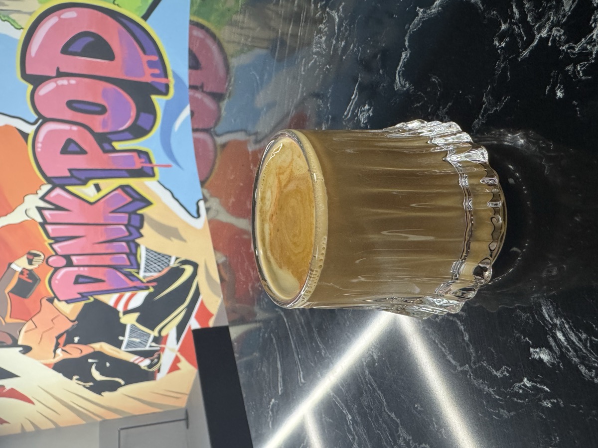 Coffee served at Dink Coffee counter